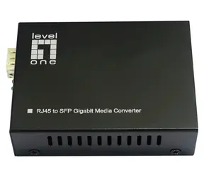 LevelOne Media konvertor RJ45-SFP PoE 60W / Media konvertor / Gigabit Ethernet / SFP / PoE++ / 802.3af/at/bt