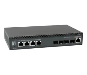 LevelOne XEL-0891 / Switch / 4x 10G RJ45 / 4x 10G SFP+ / Managed L3 / 19"