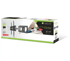 Techly ICA-PLB-148L / Nástěnný držák pro TV / 32-65" / VESA / 45 kg / plně nastavitelný / slim