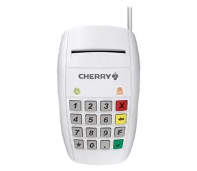 CHERRY Smart Terminal ST-2100 bílá / Čtečka čipových karet / USB / PIN pad 16 kláves / CCID