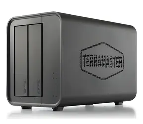 TerraMaster D2-320 / Diskový box / 2x 3,5"/2,5" / USB 3.2 Gen2 10Gbps / RAID 0/1/JBOD / až 44TB / Diskless
