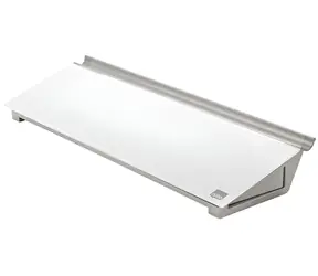 Nobo Skleněná podložka na poznámky bílá / Podložka na poznámky / 460x150x60 mm