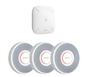 X-Sense XS0B-MR31 bílá / Sada detektorů kouře / 3 ks / hlasové hlášení polohy / základnová stanice / CO detektor