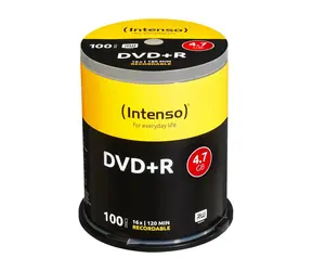 Intenso DVD+R 4,7GB 100 ks Cake Box / Optické médium / 16x / 120 min záznamu