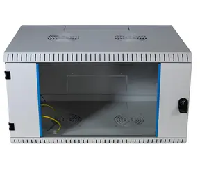EFB Nástěnný rozvaděč 6U 600×500 mm šedá / Rozvaděč / 19" / IP20 / nosnost 50 kg