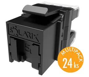 Solarix rychlozařezávací keystone CAT5E UTP multipack 24ks / Konektor RJ45 / nestíněný / pro kleště SXKJ-NA-BU