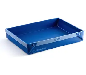 Coox WUNDERFORM FRAME LQ modrá / Silikonová forma na pečení / rozkládací / kovová výztuha / objem 4,5 l