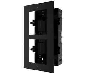Hikvision DS-KD-ACF2 černá / Rámeček interkomu / pro zápustnou montáž / pro 2 moduly / hliník