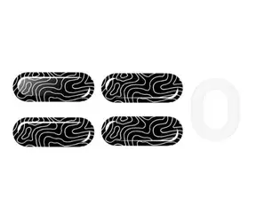 HyperX Skleněné kluznice bílé / Kluznice pro myš / PTFE / tvrzené sklo / 4 ks