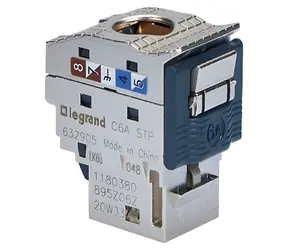 Legrand LINKEO-C stříbrná / Keystone modul / Cat5e / stíněný (STP) / samořezný / pack 24 ks