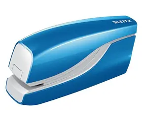 Leitz NeXXt WOW 5566 metalická modrá / Elektrická sešívačka / Kapacita 10 listů / Bateriové napájení