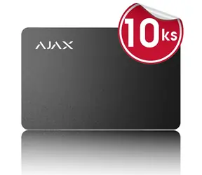 Ajax Pass 10 ks černá / Bezkontaktní přístupová karta / pro zabezpečovací systém Ajax