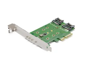 StarTech PCIe karta pro M.2 SSD a SATA disky / Řadič / PCIe 3.0 / M.2 + SATA / MTBF 50000 h