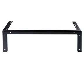 StarTech Nástěnný rack 19" 3U černý / Rack / Ocel / Nosnost 56,7 kg