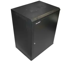 XtendLan 15U 600x450 mm / Nástěnný rozvaděč / jednodílný / plné dveře / proti vykradení