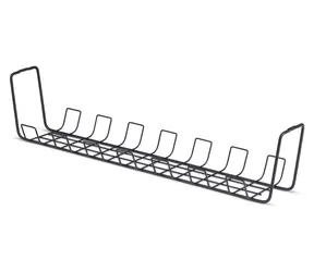 StarTech Přihrádka na kabely pod stůl černá / Organizér kabelů / Ocel / 615 x 132,5 x 130 mm / nosnost 5 kg