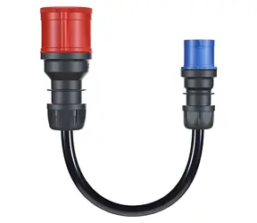 go-e adaptérový kabel CH-04-01 černá / Adaptér / CEE32 3f 32A na CEE16 1f 16A / 30 cm / IP55