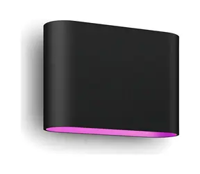 Philips Hue Dymera černá / Venkovní nástěnné svítidlo / RGB / stmívatelné / Bluetooth/Zigbee / IP44