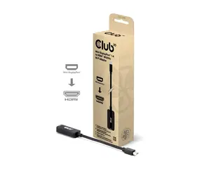 Club3D Adaptér Mini DisplayPort 1.4 na HDMI 2.0 / 8K60Hz nebo 4K120Hz / HDR10 / aktivní / 9cm