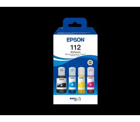 Epson T06C6 112 EcoTank / Inkoustová náplň / Originální / Multipack 4 barvy / 127 ml + 3x70 ml