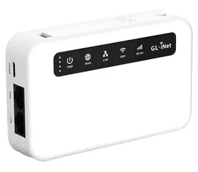 GL.iNet Puli (GL-XE300-BAT) / 4G LTE router / Wi-Fi 4 / baterie 5000 mAh / VPN / MicroSD 512GB