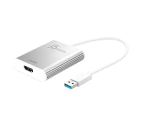 J5Create JUA354 stříbrná / Adaptér / USB-A na HDMI / max. 3840x2160 px