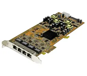 StarTech 4-portová Gigabit PoE+ síťová karta / Síťová karta / PCI Express / 4x RJ-45 / IEEE 802.3af/at