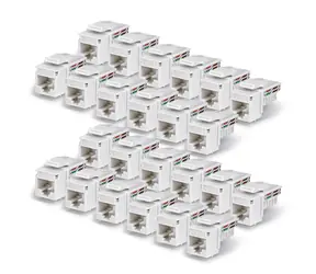StarTech Keystone Jack CAT6 bílá / Keystone Jack / RJ-45 / PoE / 24 ks
