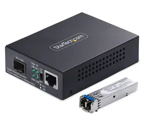 StarTech SM LC / Media konvertor / 2000 Mbit/s / RJ-45 / černá