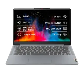 Lenovo IdeaPad Slim 3 14AMN8 šedá / Notebook / 14" FHD IPS / AMD Ryzen 5 7520U / 16GB / 512GB SSD / W11H