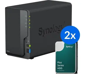 Synology DS223 + 2x HAT3300 6TB / NAS server / 2-slotové / 12TB