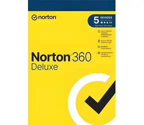 Norton 360 Deluxe / Elektronická licence / 1 uživatel / 5 zařízení / 50GB cloud / VPN / 3 roky
