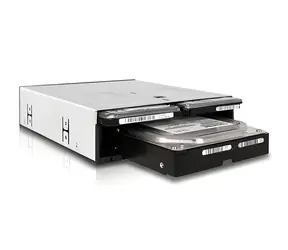 Icy Dock MB095SP-B černá / Rámeček pro pevné disky / 5,25" pozice / 2x 2,5" + 1x 3,5" SATA / SATA III 6Gb/s