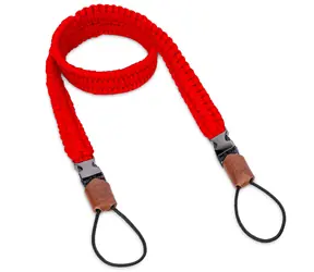 C-ROPE Traveler Bright Red / Popruh na fotoaparát / Paracord / délka 100 cm / nosnost 50 kg