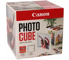Canon PP-201 Photo Cube Creative Pack bílá/růžová / Fotopapír / lesklý / 13x13 cm / 40 ks