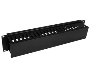 StarTech Krytý kabelový organizér 2U / Panel pro správu kabelů / černá / 482×88,1×79 mm