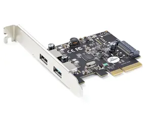 StarTech PCIe karta 2x USB-A 10Gbps černá / Řadič USB / PCIe x2 / USB 3.2 Gen 2 Type-A