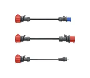 go-e Sada adaptérů CH-04-33 černá / Adaptér / pro Gemini flex 11 kW / 30 cm / 3 ks