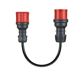 go-e adaptér CEE 16A/32A CH-04-32 černý / Nabíjecí adaptér / Pro Gemini flex 11 kW / IP55 / Délka 30 cm