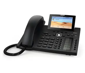 Snom D385 černá / IP telefon / 4.3" TFT displej / Bluetooth / PoE / Gigabit LAN