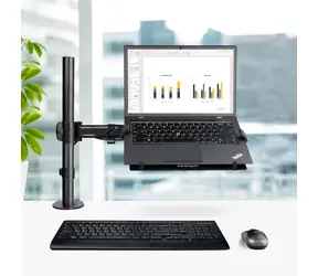 StarTech VESA držák notebooku černá / Držák notebooku / VESA 75x75 a 100x100 mm / nosnost 8 kg / rotace 360°