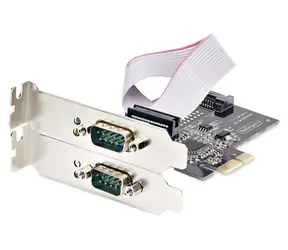 StarTech PCIe karta 2x sériový RS-232 / Řadič / PCIe / 2 porty / černá