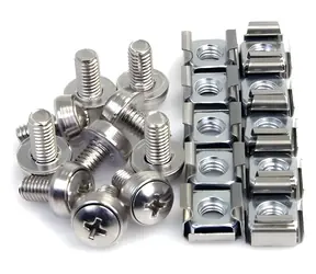 StarTech M6 sada klecových matic a šroubů / Sada klecových matic a šroubů / kov / 100 ks / šroub 12 mm