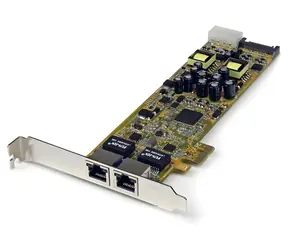 StarTech 2-Port Gigabit PoE PSE síťová karta / Síťová karta / PCI Express / 10/100/1000 / RJ45