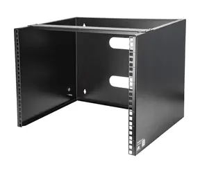 StarTech nástěnný rack 8U černý / Nástěnný rack / nosnost 36,3 kg / 500×349×362 mm / ocel