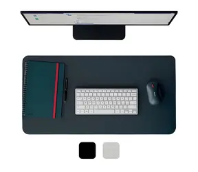 Leitz podložka na stůl recyklovaná kůže tmavě šedá / Podložka na stůl / Kůže / 70 × 36 cm