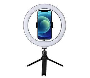 WG Vlog Kit / Sada pro vlogování / Tripod / Držák telefonu / LED světlo / 3 barvy