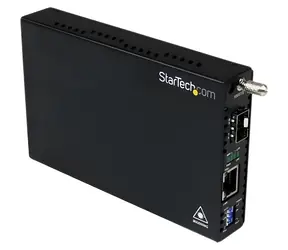 StarTech Gigabit Ethernet/SFP mediakonvertor černá / Mediakonvertor / RJ-45 / do 1000 Mbit/s / MTBF 65000 h