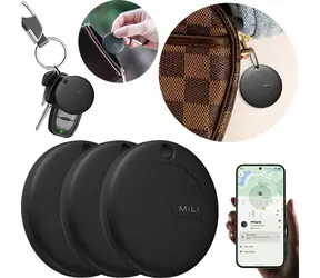 MiLi MiTag černá 3 ks / Bluetooth lokalizační čip / IPX67 / Google Find My Device