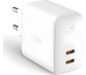 Aukey PA-B4 bílá / Nabíječka / 2x USB-C / 6 A
